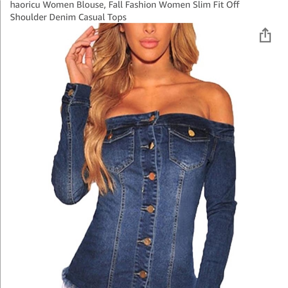 Off the shoulder blouse